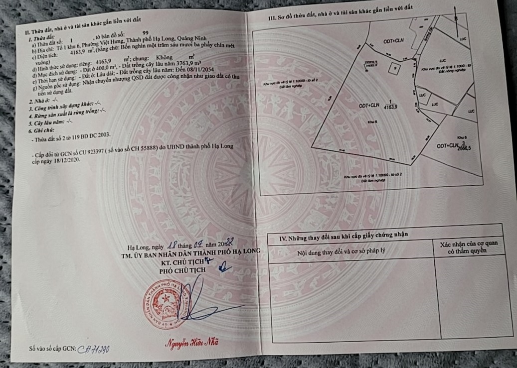 Cam kết giá rẻ. Cần tiền bán lô đất sổ đỏ trung tâm thành phố Hạ Long giá siêu siêu rẻ. Gần khu công nghiệp Việt Hưng -