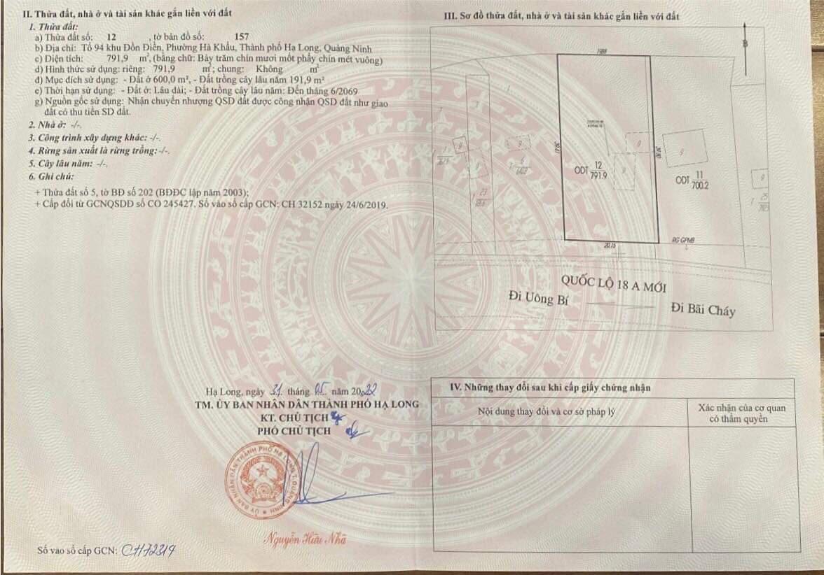 Cần bán lô đất giá quá rẻ QL 18. Nằm trên Tuyến đường rộng và hiện đại nhất tỉnh Quảng Ninh gồm 10 làn xe. Đối diện là