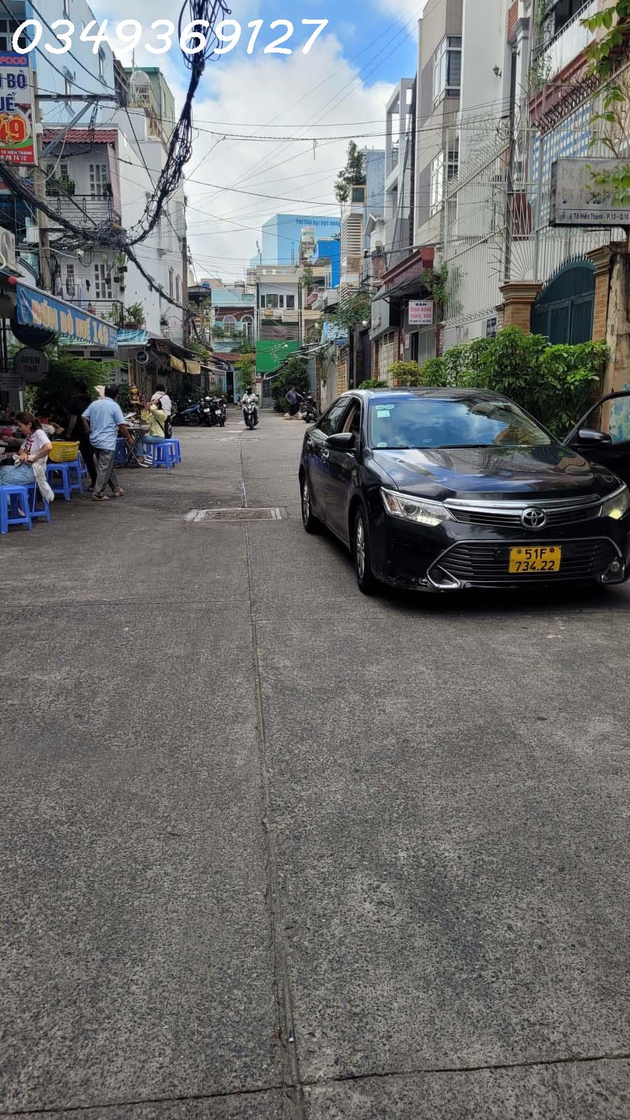 NHÀ 57M2 - 4 TẦNG - TÔ HIẾN THÀNH QUẬN 10 - HẺM Ô TÔ