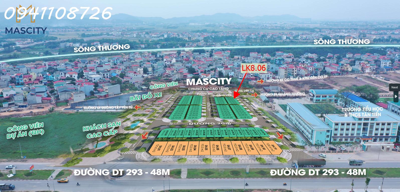 Bán lô LK806 Mascity gần khu BigC tân Tiến giá chưa tới 6 tỷ