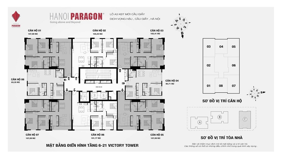Bán CH Hà Nội Paragon giá đẹp DT108m2 căn 05 cắt lỗ 500tr ai có nhu cầu lh e Hương 0912690065