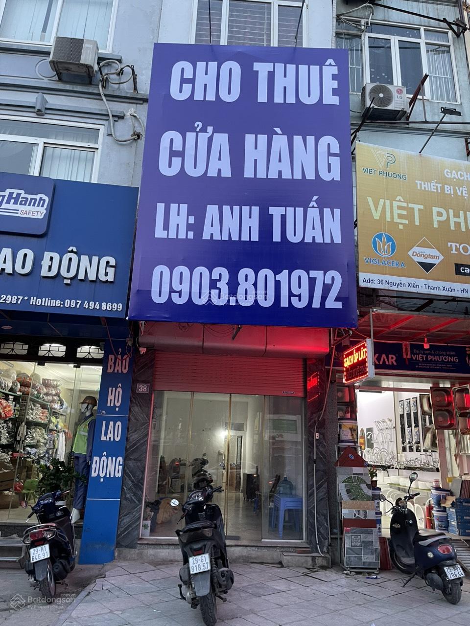 Chính chủ Cho thuê cửa hàng/VP mặt đường ngã tư số nhà 38 Nguyễn Xiển, Thanh Xuân. Tầng 1- 30m2. 15tr/tháng