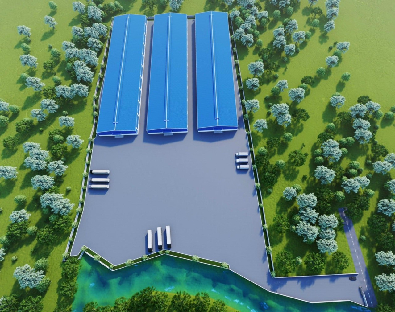 Nhà xưởng cho thuê Phú Giáo BD. TDT 3ha, Giấy tờ đầy đủ