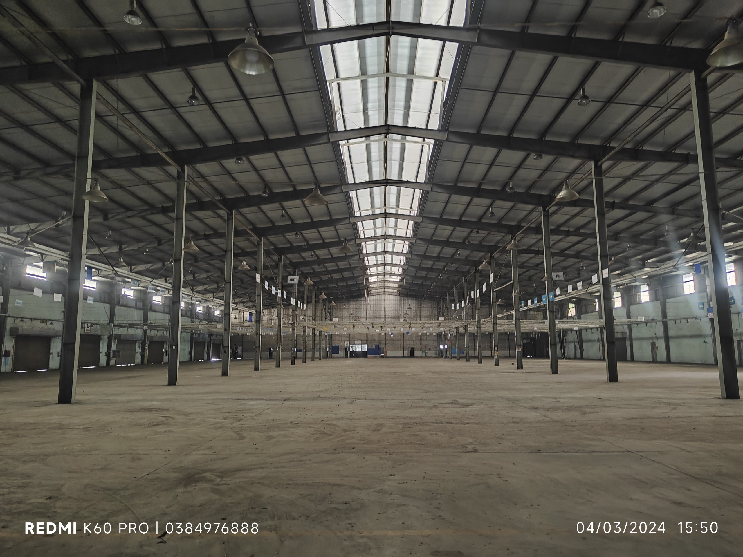 Cho thuê kho xưởng KCN Bắc Ninh DT: 12000m ( có cho thuê lẻ ) Giá: 2,9usd/m S