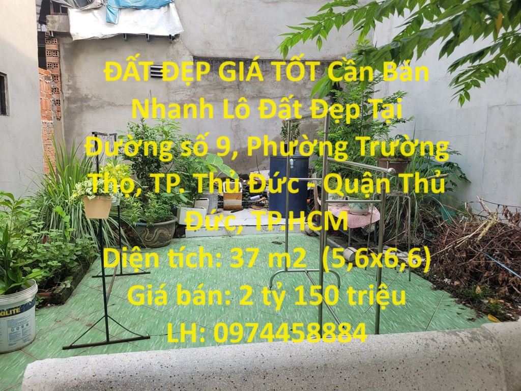 ĐẤT ĐẸP GIÁ TỐT Cần Bán Nhanh Lô Đất Đẹp Tại Phường Trường Thọ, Thủ Đức