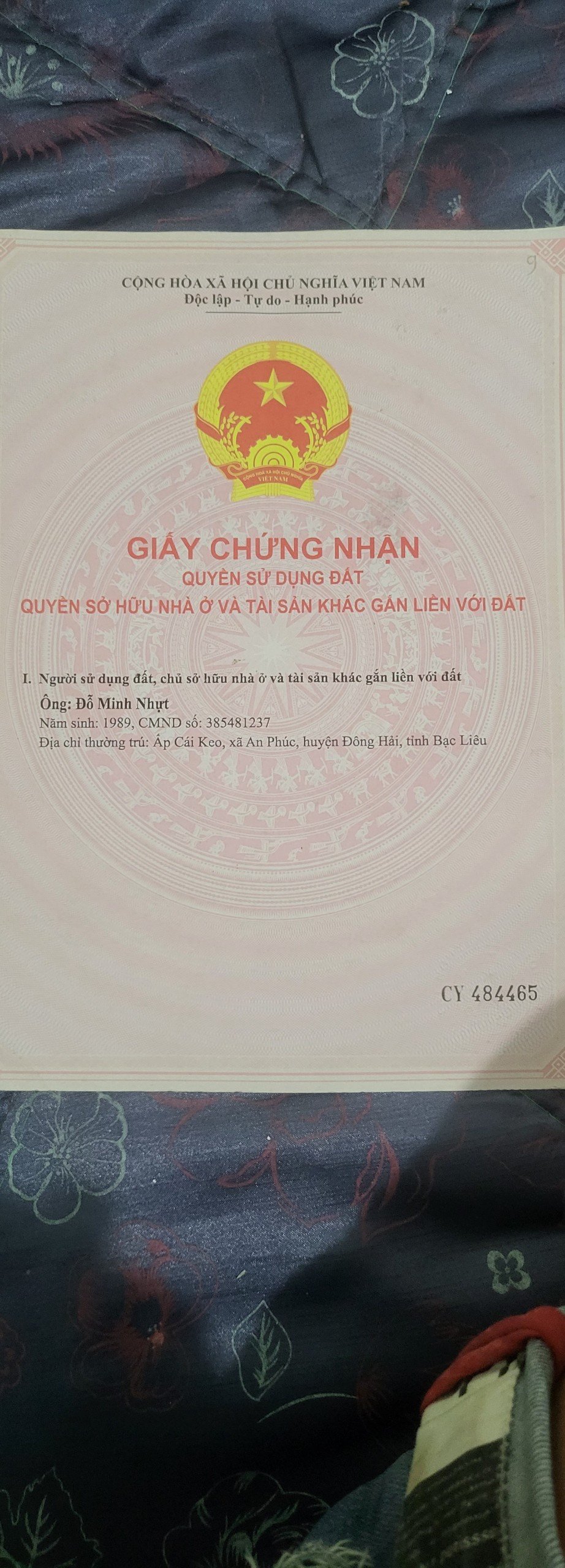 CẦN BÁN LÔ ĐẤT Ở HUYỆN PHƯỚC LONG , BẠC LIÊU
