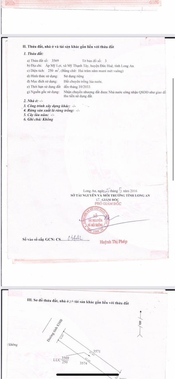 CHÍNH CHỦ Bán Đất Tặng Nhà C4 Tại Mỹ Thạnh Tây, Đức Huệ, Long An