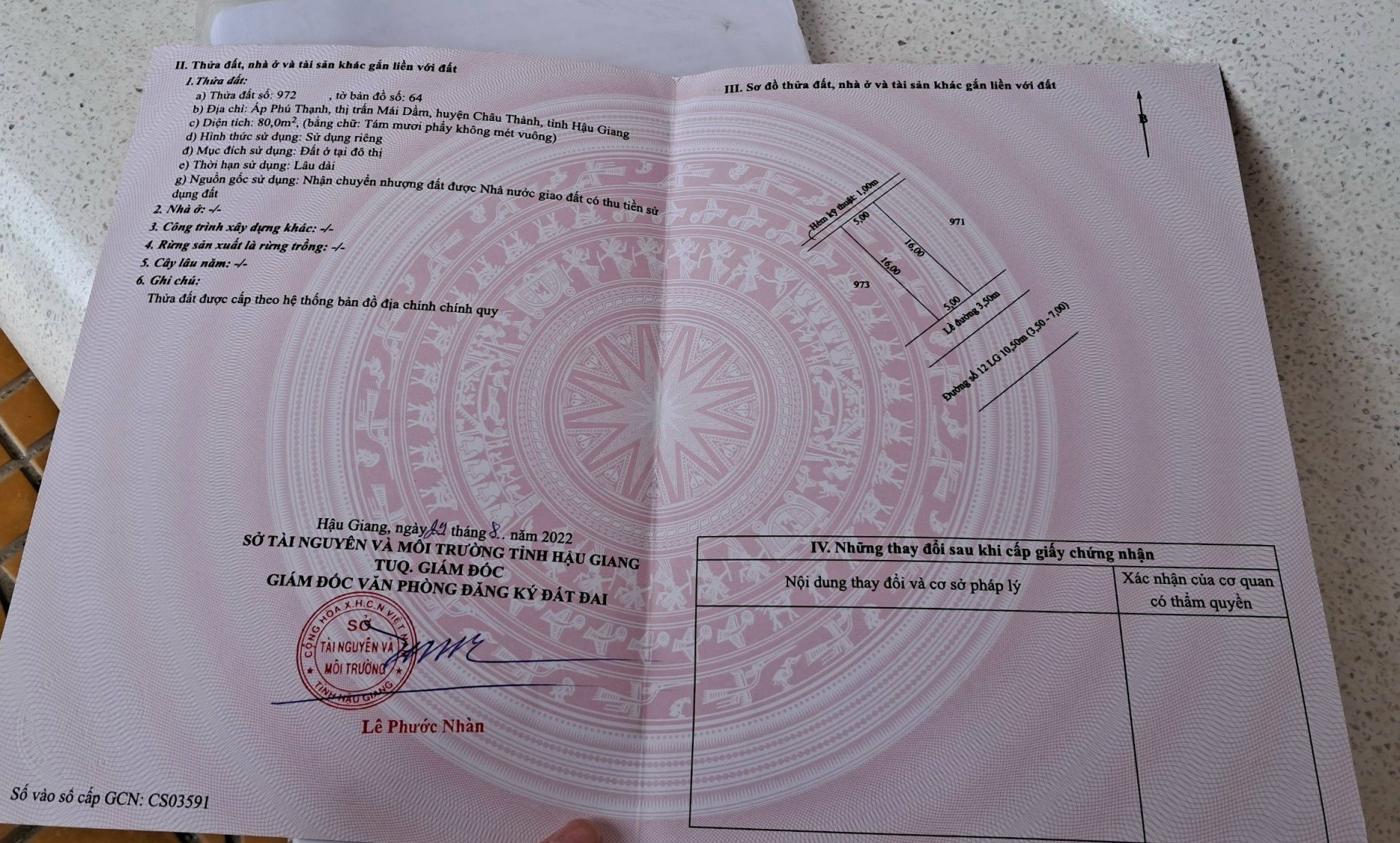 HOT !!! ĐẤT Chính Chủ - Giá Tốt - Bán Đất tại TT Mái Dầm, Châu Thành, Hậu Giang