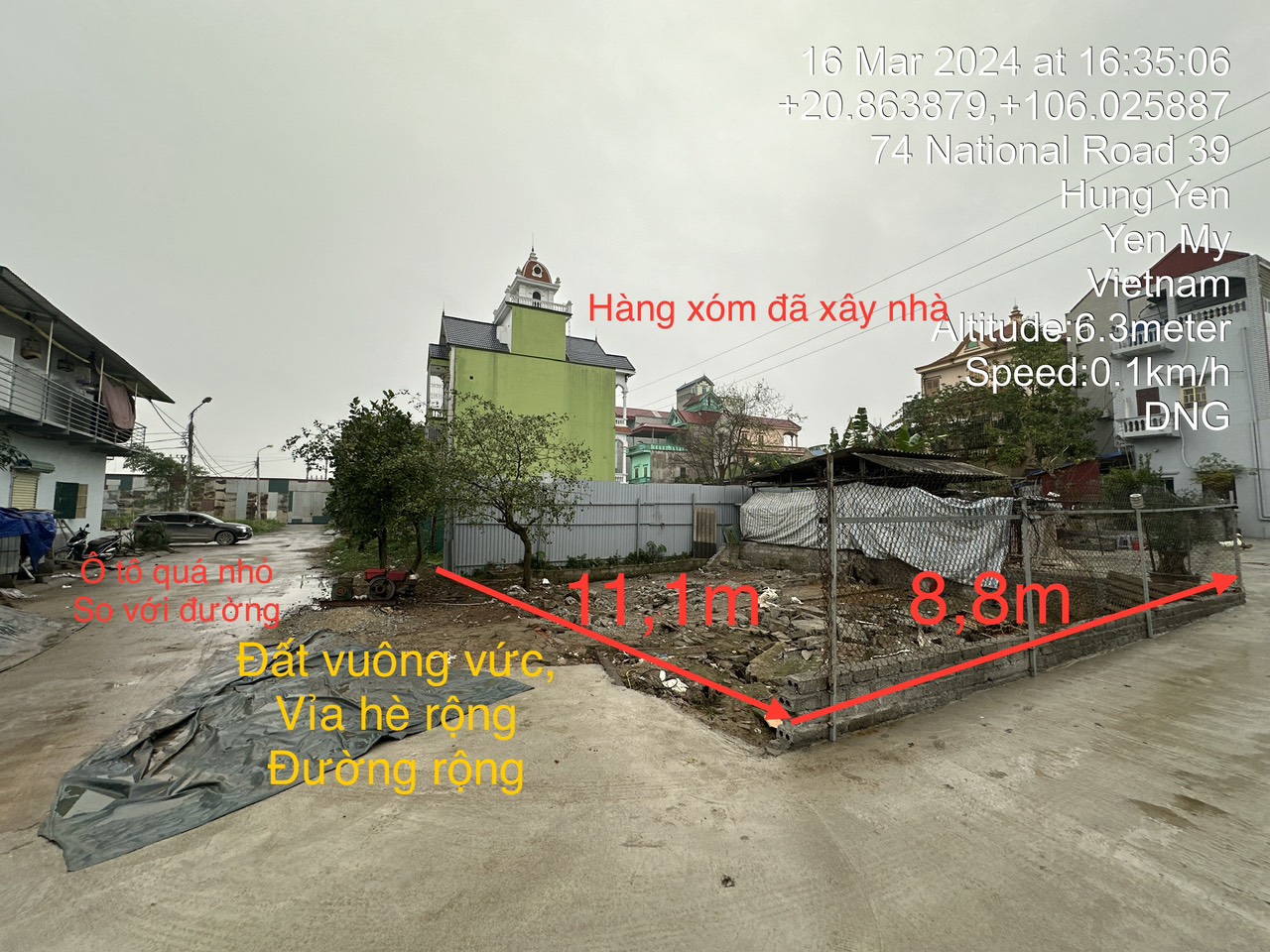 Chính chủ bán đất thổ tại kcn huyện Yên Mỹ - Hưng Yên