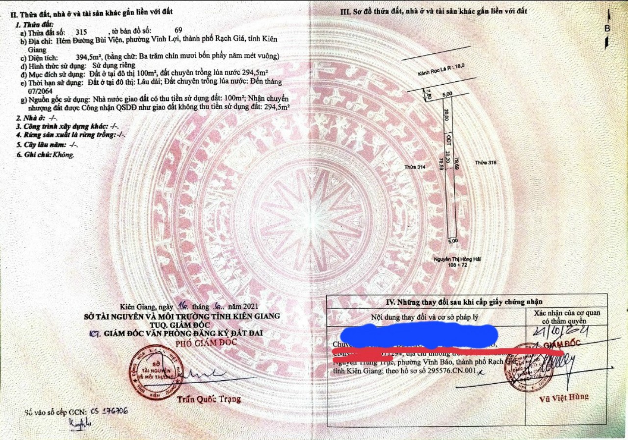 ĐẤT ĐẸP - GIÁ TỐT - Chính Chủ Cần Bán 2 Lô Liền Kề Hẻm Bùi Viện, P.Vĩnh Lợi, Rạch Giá, Kiên Giang