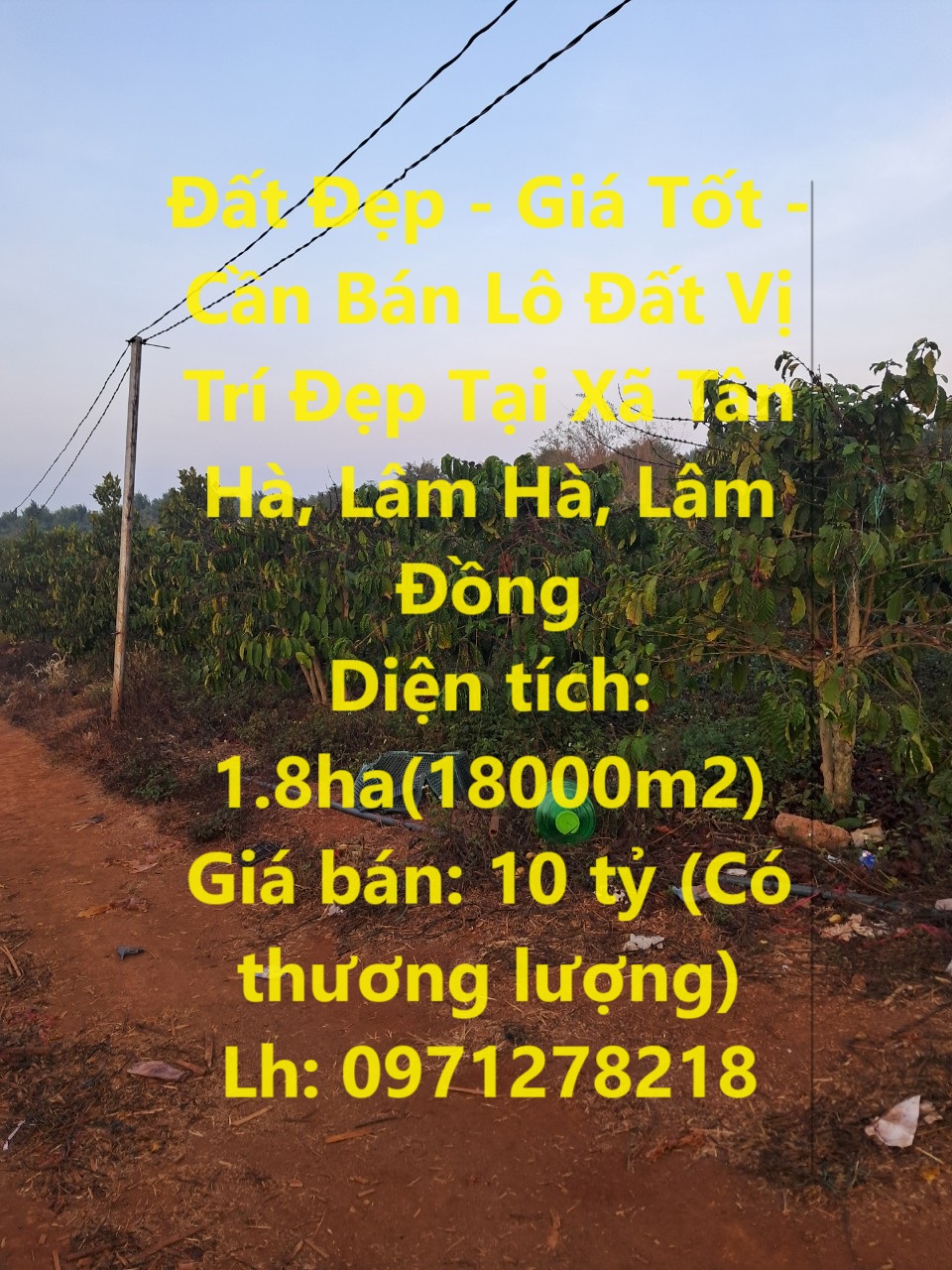 Đất Đẹp - Giá Tốt - Cần Bán Lô Đất Vị Trí Đẹp Tại Xã Tân Hà, Lâm Hà, Lâm Đồng