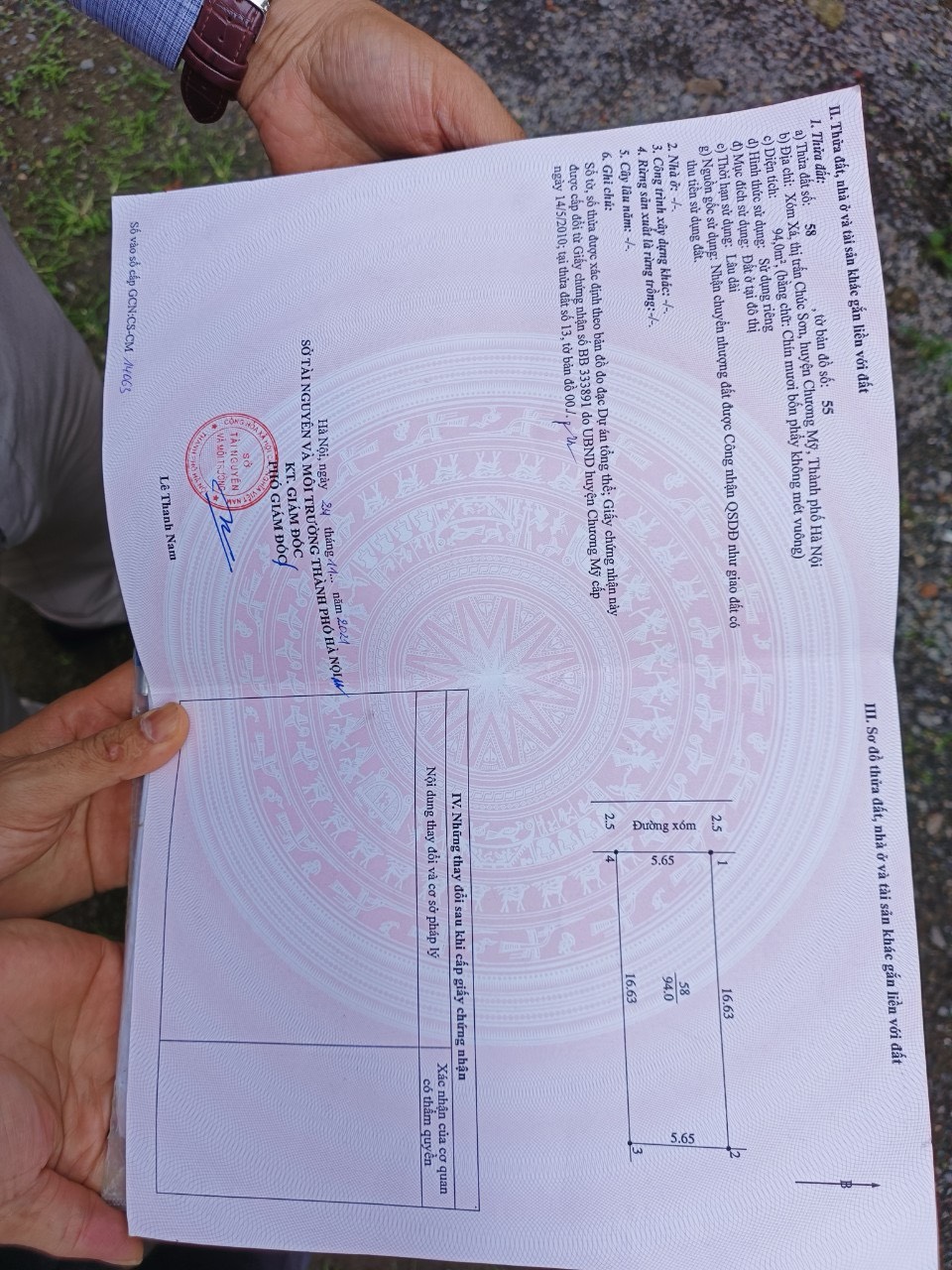 Siêu phẩm thị trấn chúc sơn mới ra lò cho anh em đầu tư lướt + Chính chủ gửi bán lô 94m mặt tiền 5m65 = hậu + Đường