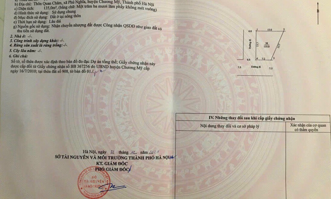 135m FULL thổ chia lô tại Phú Nghĩa - chương Mỹ - đường ô tô tẢi chạy thông Giá đầu tư cách ql6 700m chúc sơn 3km