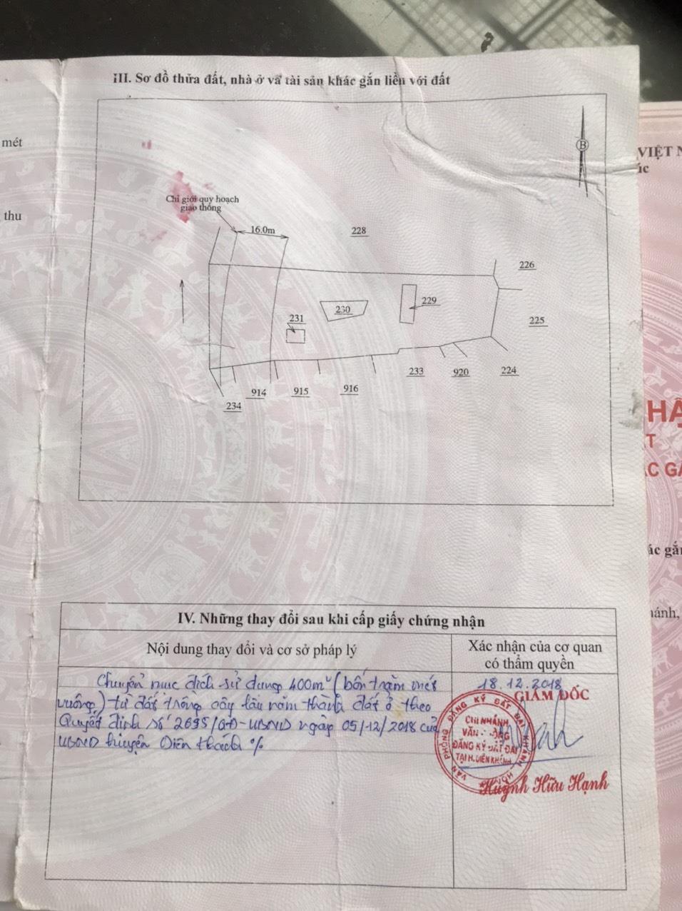 Đất Đẹp - Giá Tốt Cần bán lô đất Vị Trí Đẹp Tại Diên Hòa Diên Khánh