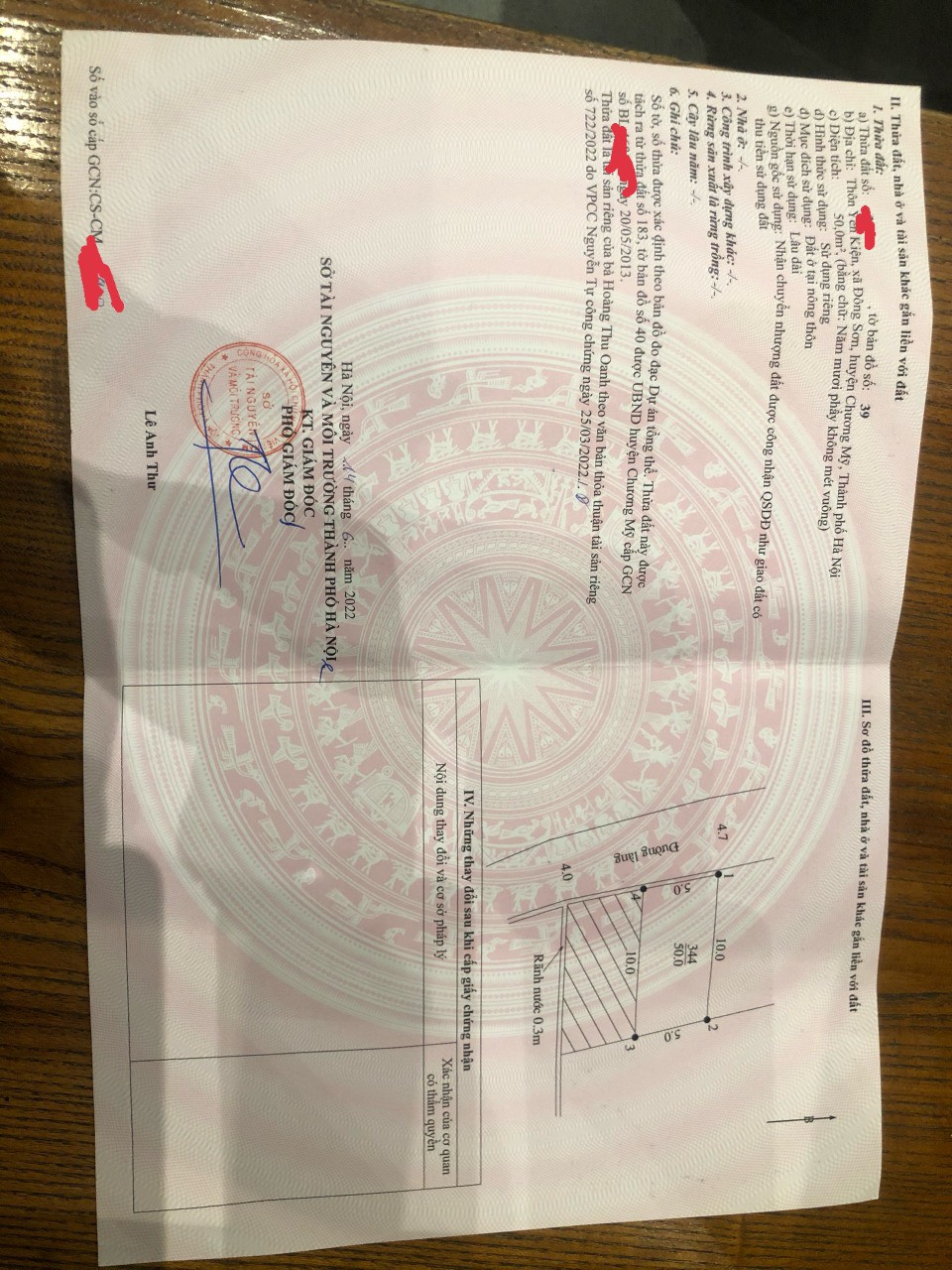 Bán nhanh 50m xã đông Sơn - đường ô tô tránh - cách ql6 chỉ 100m -cách thị trấn chúc Sơn 3km , bến xe yên nghĩa 8km