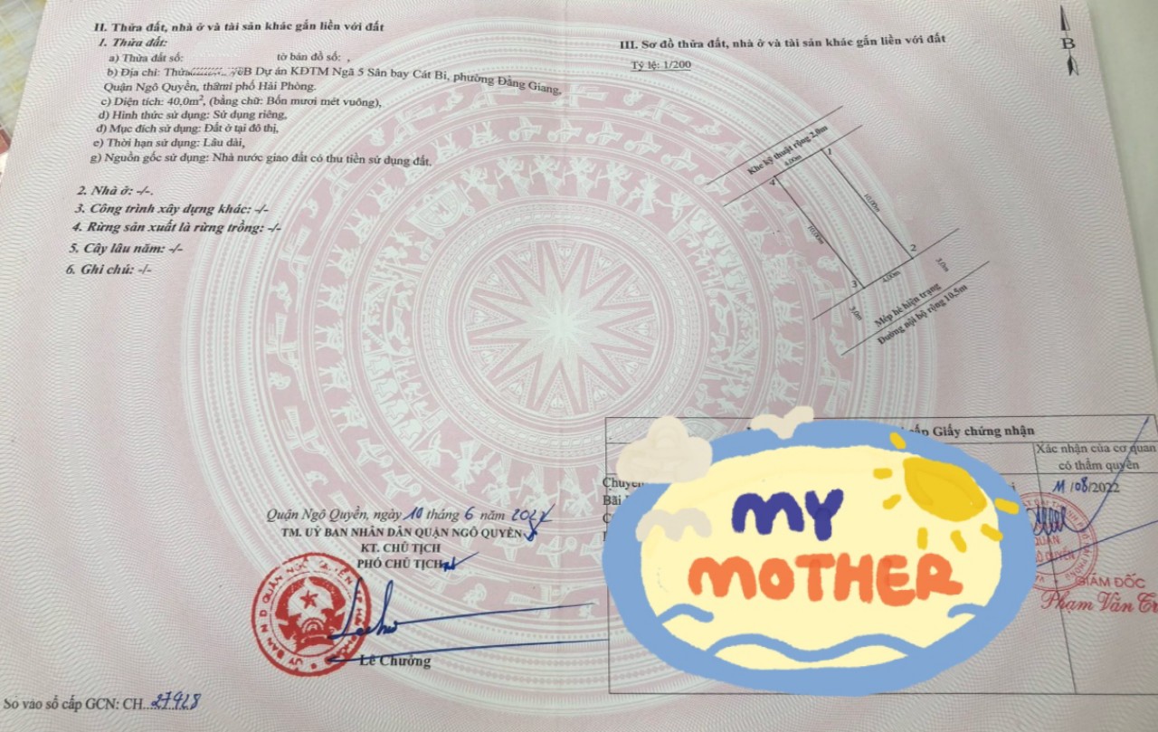 Bán đất lô 20 Lê Hồng Phong, diện tích 40m, hướng Đông Nam, GIÁ 3.36 tỉ cực đẹp