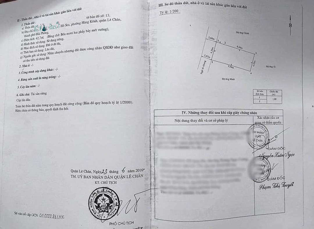 Bán nhà giá rẻ phố Hồ Sen, diện tích 43m 2 tầng GIÁ 2.1 tỉ