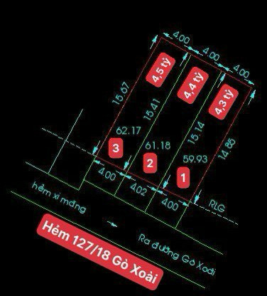 Bán đất đường Gò Xoài 4x19 hẻm 6m thông gần chợ sổ hồng xây dựng tự do đất chính chủ.