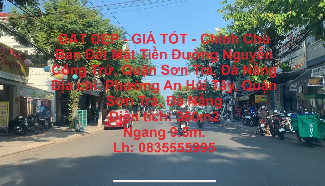 ĐẤT ĐẸP - GIÁ TỐT - Chính Chủ Bán Đất Mặt Tiền Đường Nguyễn Công Trứ, Quận Sơn Trà, Đà Nẵng