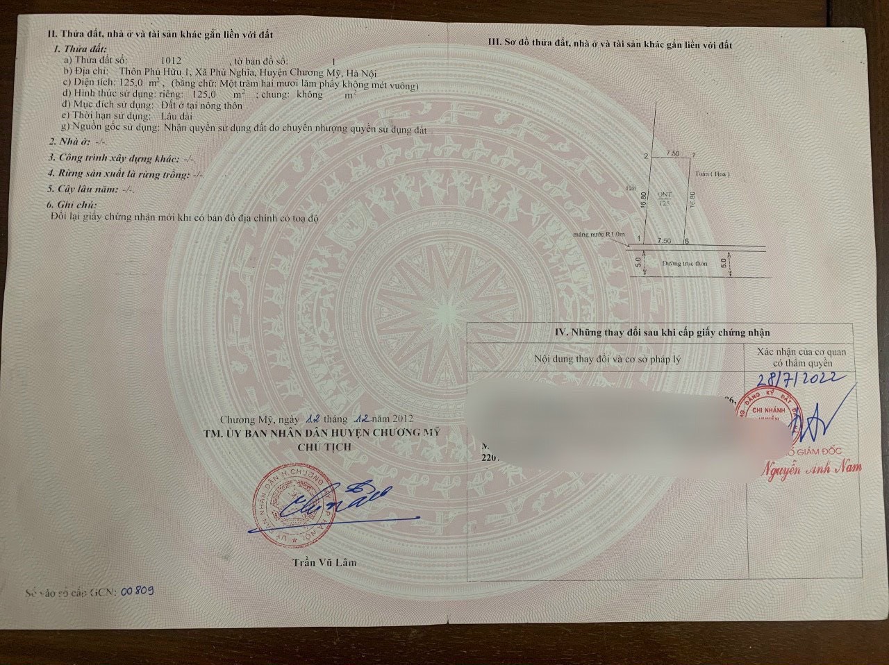 125 m- mặt tiền 7,5 m - ngay gần chợ - sát khu công nghiệp Phú Nghĩa -ltoàn bộ là đất ở, ngay sát khu CN Phú Nghĩa