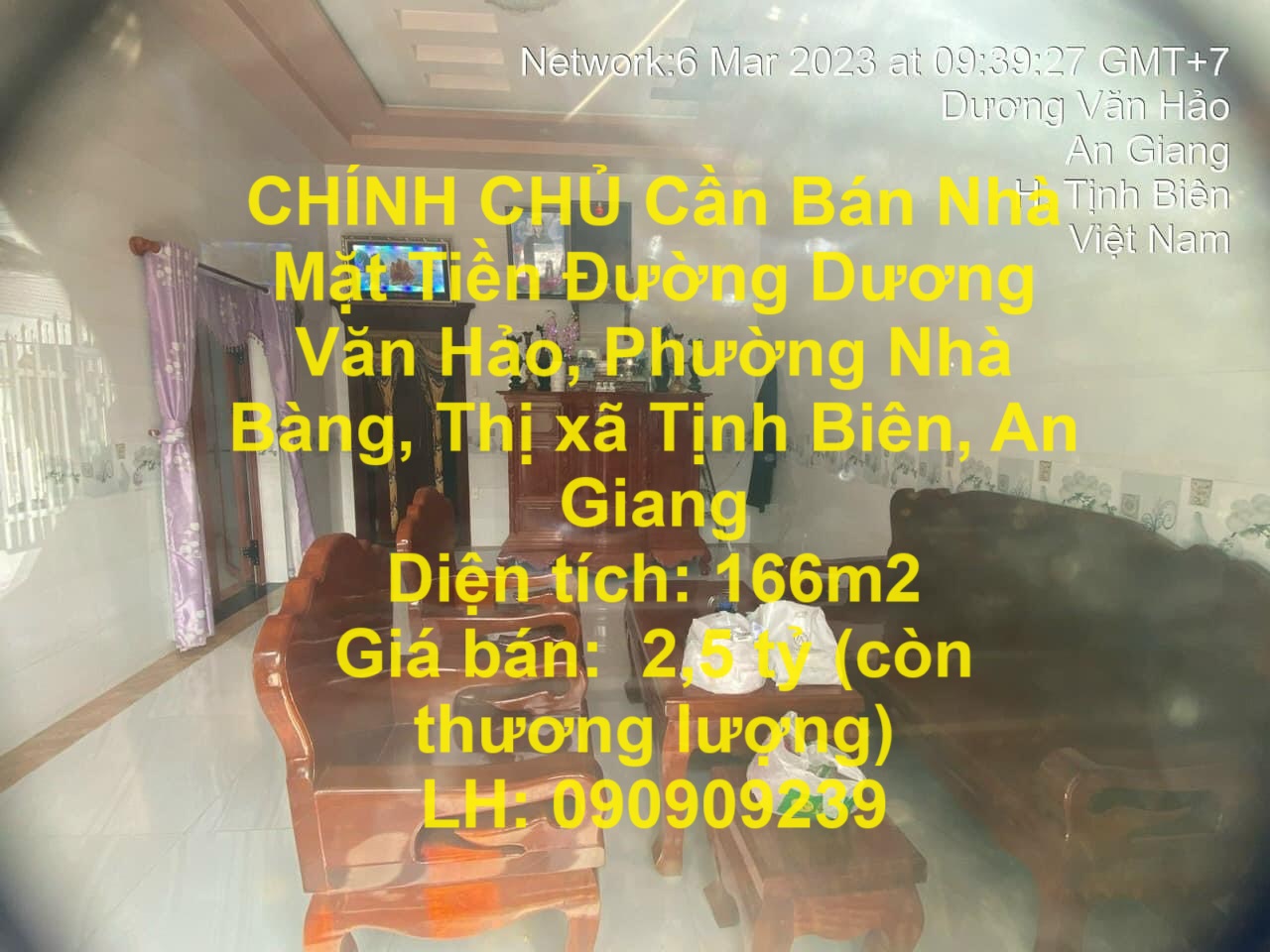 CHÍNH CHỦ Cần Bán Nhà Mặt Tiền Đường Dương Văn Hảo, Phường Nhà Bàng, Thị xã Tịnh Biên, An Giang