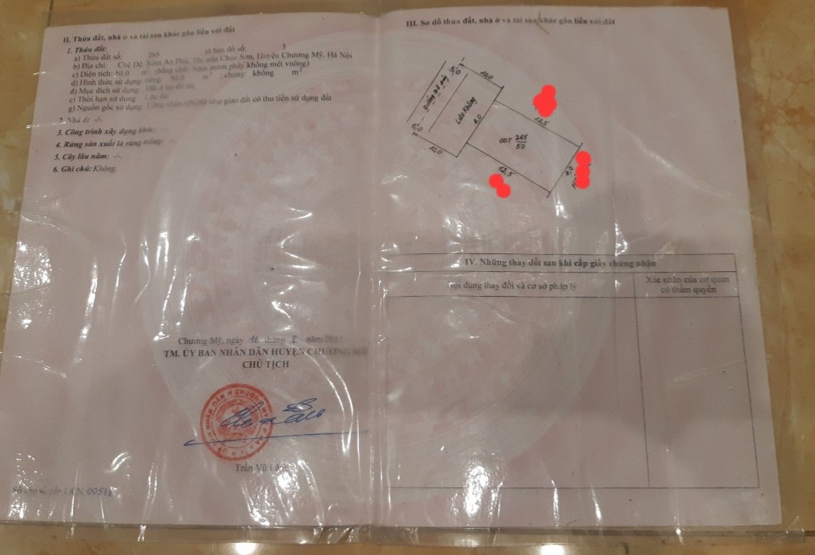 MẶT ĐƯỜNG ĐÊ ĐÁY - KINH DOANH THỊ TRẤN CHÚC SƠN - ĐỈNH CỦA ĐỈNH - diện tích 50m sổ đỏ sẵn...