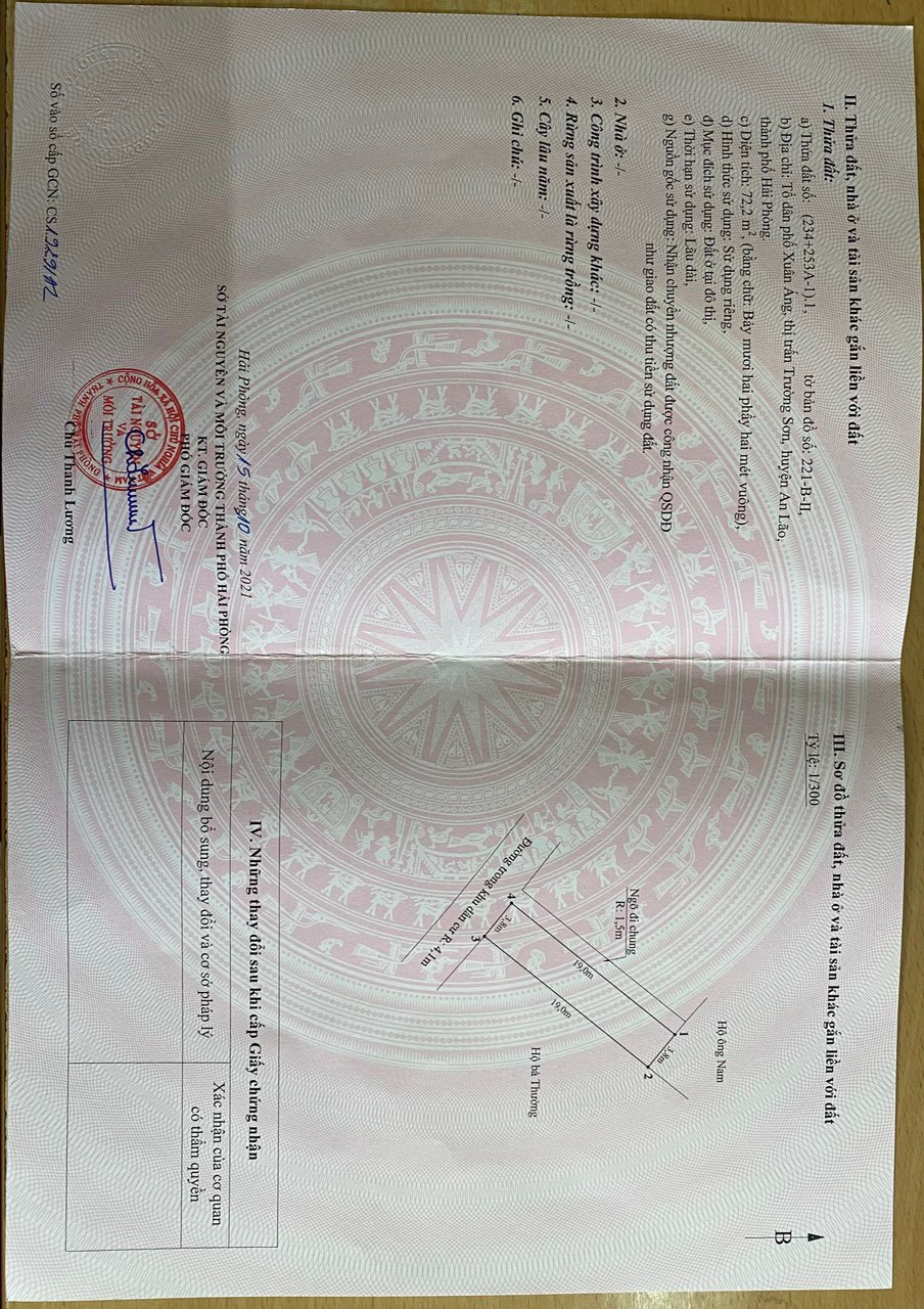 Em cần bán căn nhà tại Xuân Áng, Trường Sơn, An Lão, Hải Phòng.