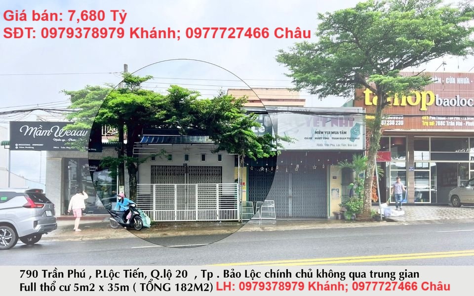 CHÍNH CHỦ cần bán nhanh căn nhà 2 mặt tiền tại tp Bảo Lộc, hướng Đông Nam, vượng khí