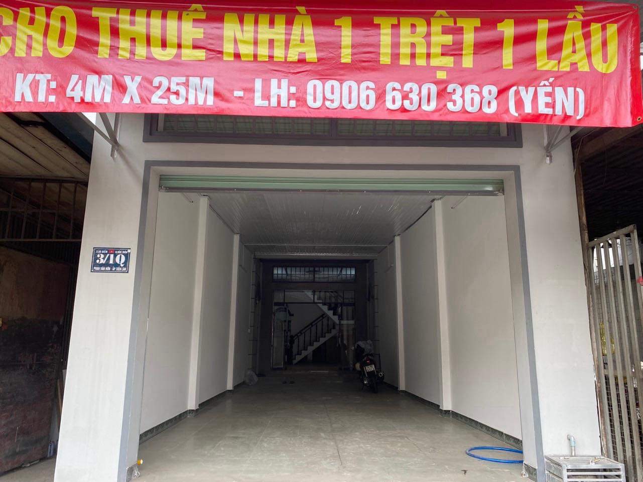 CHO THUÊ NHÀ MỚI SƠN SỬA TRUNG TÂM MẶT TIỀN ĐƯỜNG PHAN VĂN HỚN, XÃ BÀ ĐIỂM, HÓC MÔN