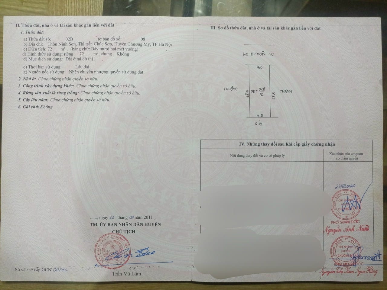 Ninh Sơn, tt Chúc Sơn, Chương Mỹ, 72m2, giá 2.x tỷ, tk4, ô tô tránh, kinh doanh, gần Ql6