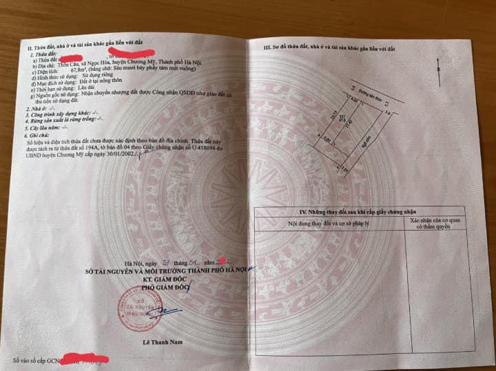 67.8m2, 2.x tỷ (x tý hon), Ngọc Hòa, tk5, Chương Mỹ, gần ngay quốc lộ 6, mặt kinh doanh các mặt hàng.