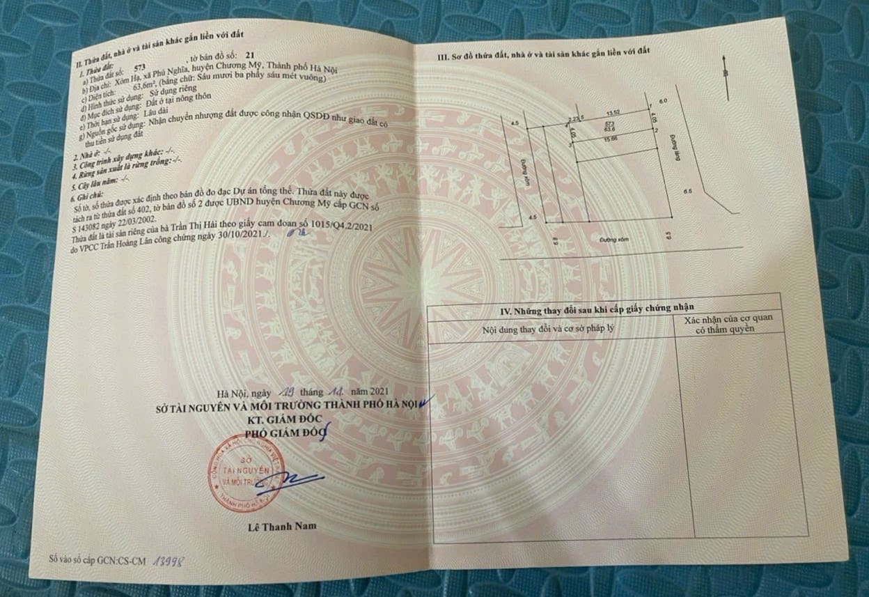 Đất 63.6m2, 2.x tỷ (x nho nhỏ), tk5, mặt đường kinh doanh trung tâm xã Phú Nghĩa Chương Mỹ