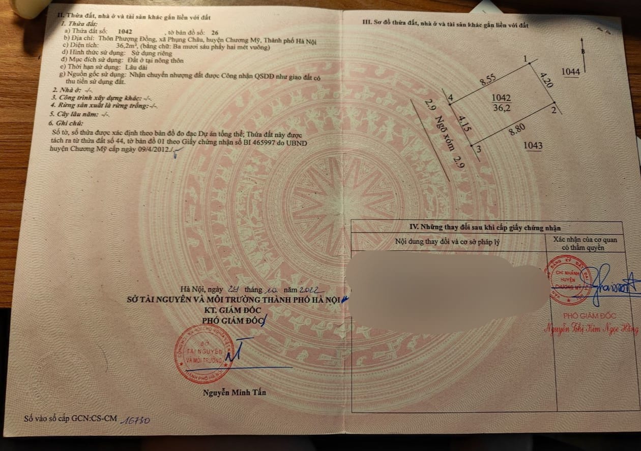 CC gửi bán nhà 3 tầng, 36.2m2, mt 4.15m, 2.x tỷ (x tý hon), tk1, ngõ ô tô qua. xây mới, Phượng Đồng, Phụng Châu,Chương