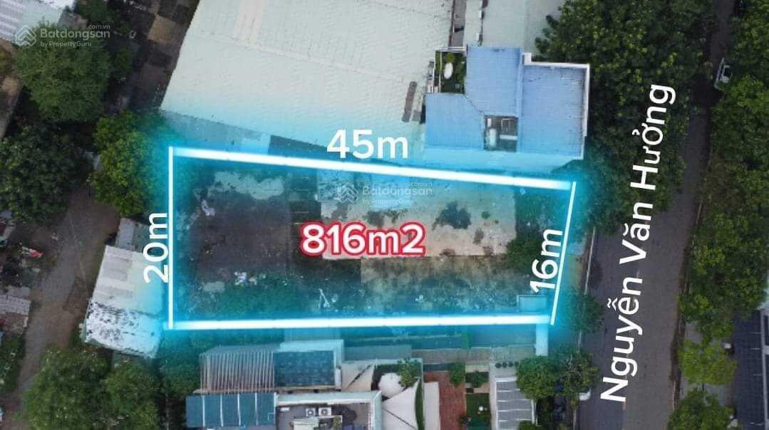 Bán đất mặt tiền Nguyễn Văn Hưởng, phù hợp xây tòa nhà cỡ lớn, cao tầng, mặt tiền ngang 20m