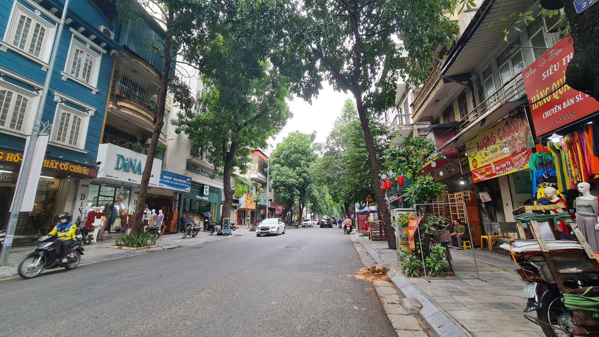 Bán nhà mặt phố Võ Thị Sáu, 104m2, mặt tiền 12m, 53.6 tỷ, vỉa hè rộng, đường 2 chiều ô tô dừng đỗ