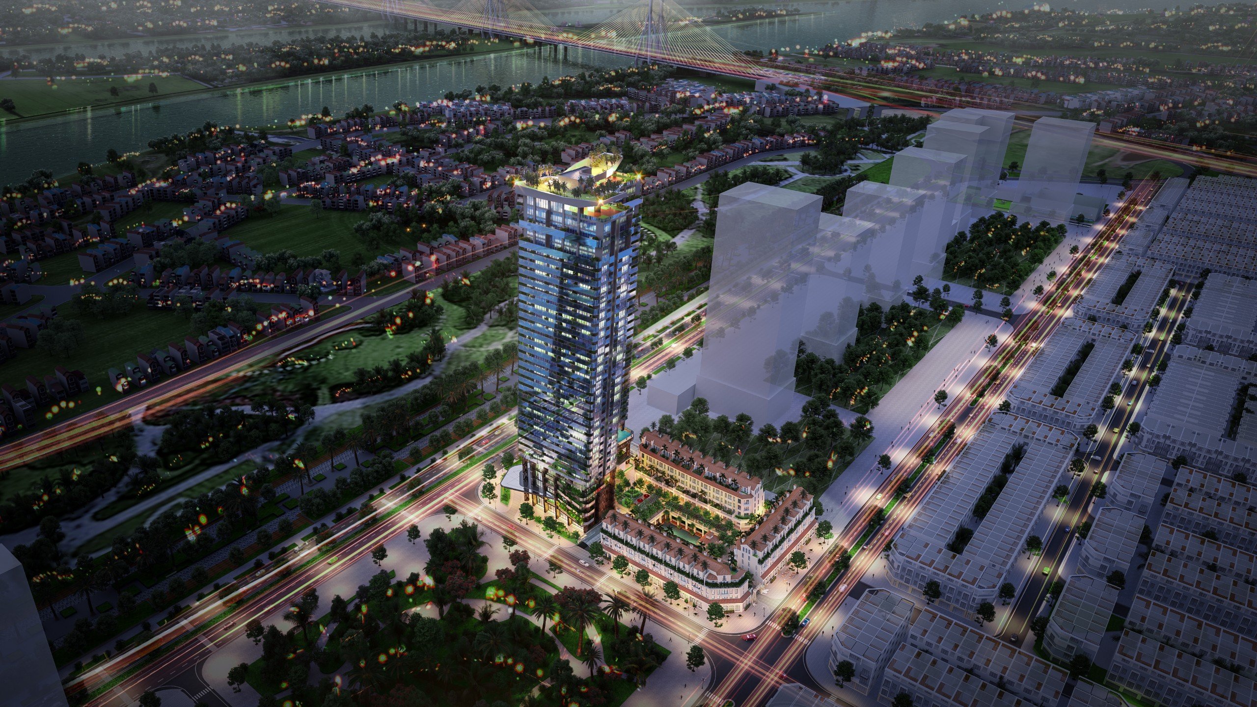 Bán căn 3 ngủ cao cấp dự án Sunshine Golden River view sông Hồng, cầu Nhật Tân