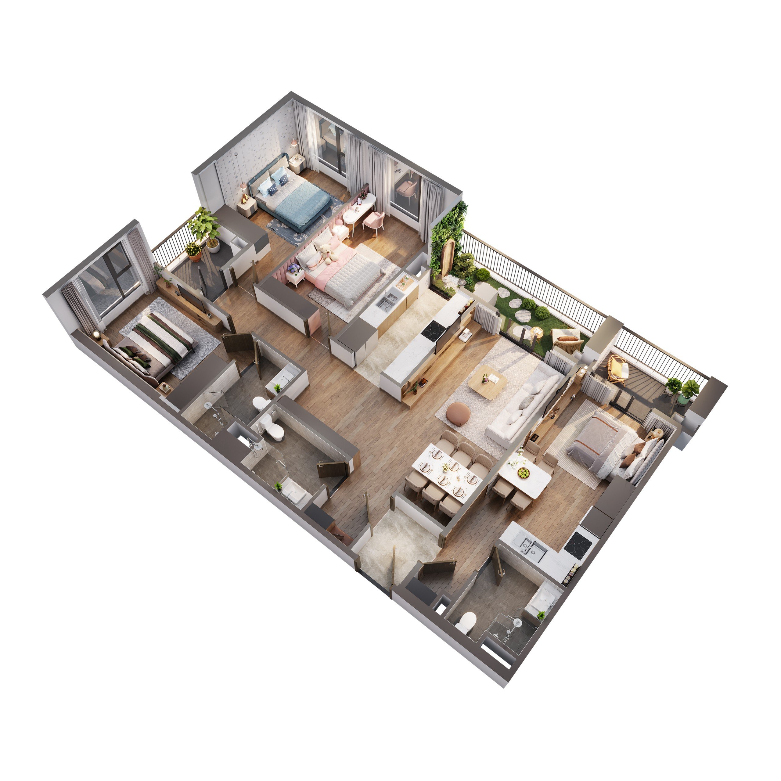 CHỈ TT TRƯỚC 2 TỶ - SỞ HỮU CĂN HỘ 4PN TẠI THE WISTERIA – QUÀ TẶNG NỘI THẤT 400 TRIỆU – HTLS 0% TRONG 18 THÁNG