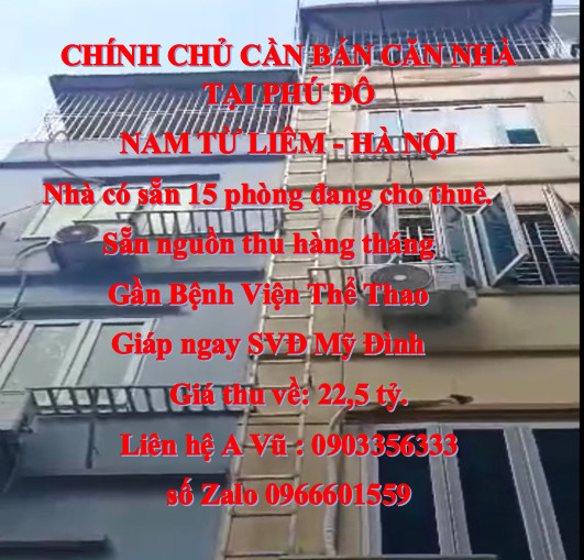 Tôi chính chủ bán căn nhà mặt tiền kinh doanh sẵn nguồn thu hàng tháng tại Phú Đô.
