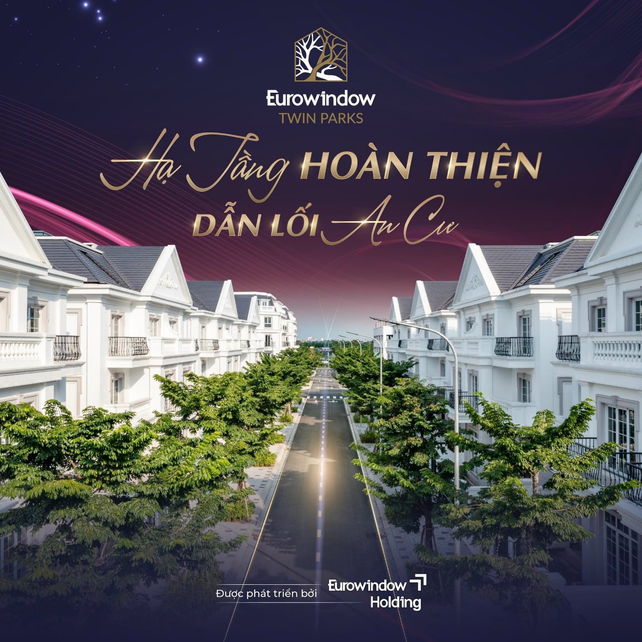 Cam kết rẻ nhất thị trường căn quỹ liền kề biệt thự phong cách Châu Âu-Eurowindow Twin Park, Gia Lâm