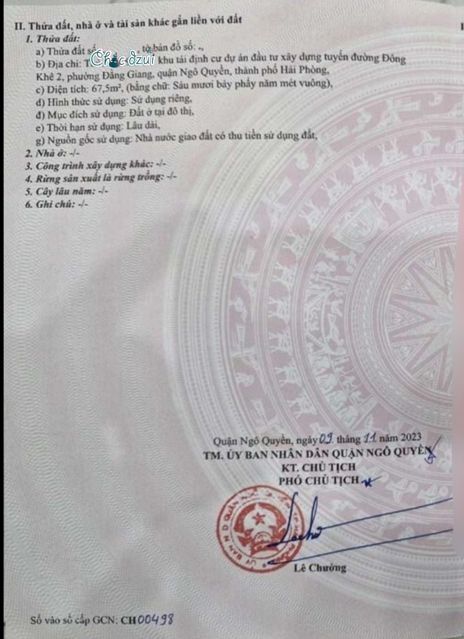 Bán đất Tái định cư Cây Đa, diện tích 67.5m GIÁ 4.35 tỉ vị trí gần Văn Cao