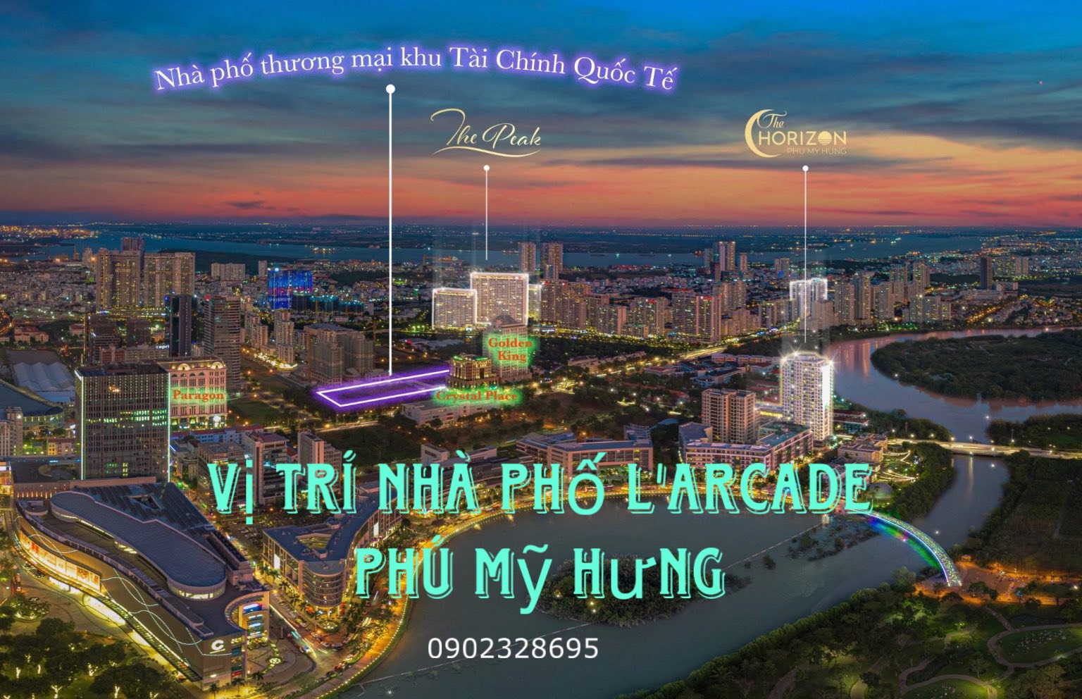 Mua giai đoạn 1 dự án Nhà Phố L'arcade Phú Mỹ Hưng. gọi ngay 0902328695