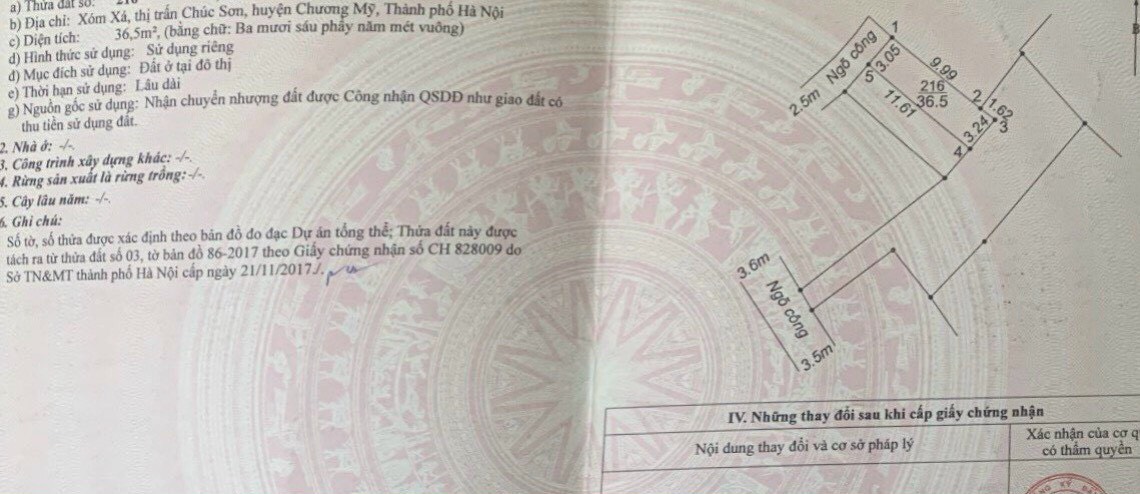 Chỉ 1,0x tỷ -36,5m đất Thị trấn chúc sơn - ô tô vào - ngay chợ chúc sơn đi vào - trung tâm hành chính vài phút di