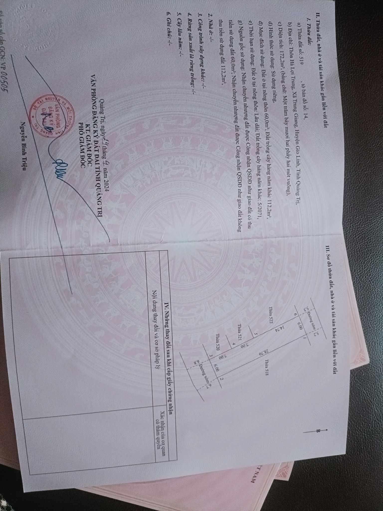 Đất Giá RẺ- Chính Chủ Cần Bán Lô Đất MẶT TIỀN tại xã Trung Giang, huyện Gio Linh, tỉnh Quảng Trị