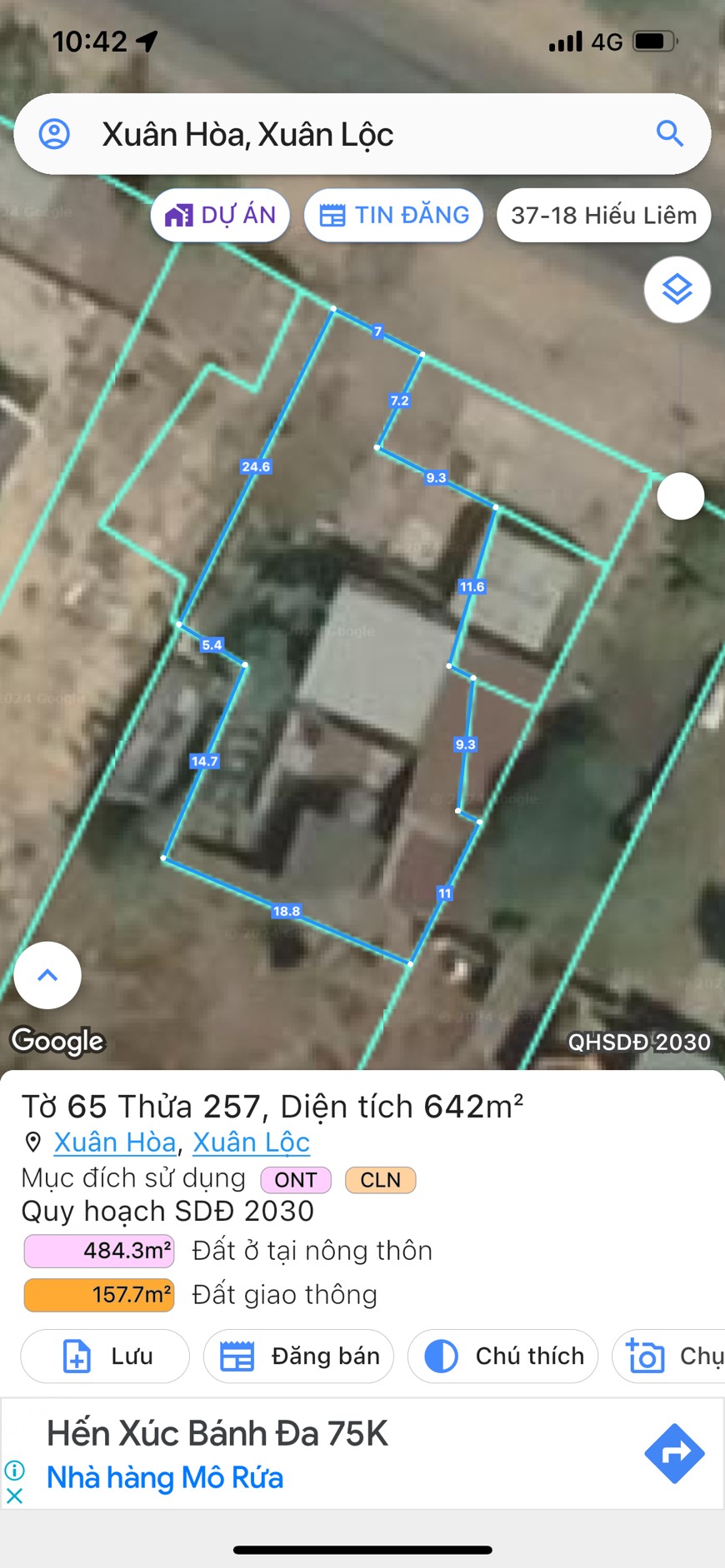 Chính chủ cần bán mảnh đất tâm huyết tại QL1A thuộc Xuân Hòa, Xuân Lộc, Đồng Nai.