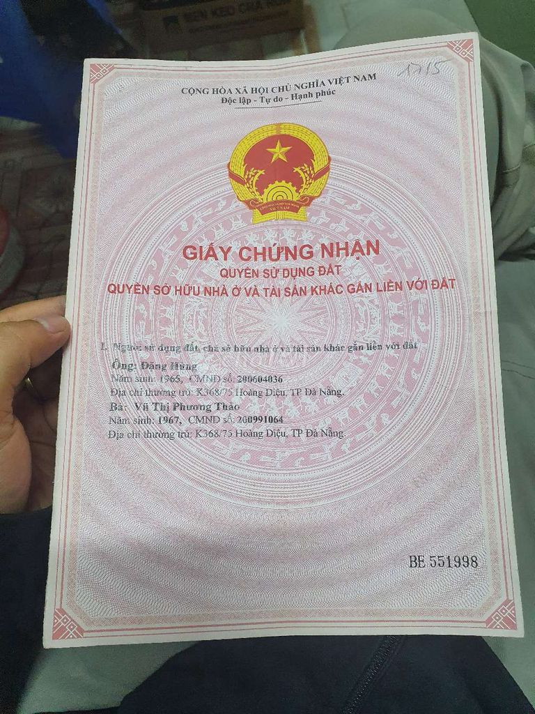 CHÍNH CHỦ CẦN BÁN 2 LÔ ĐẤT Ở PHƯỚC HƯNG , HÒA NHƠN , HÒA VANG , ĐÀ NẴNG