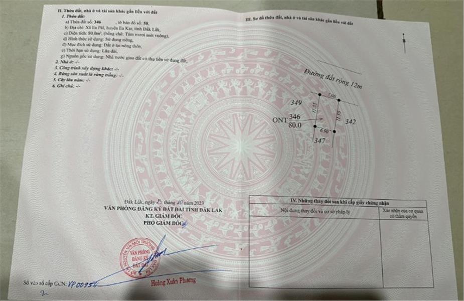 ĐẤT ĐẸP – GIÁ TỐT- CHÍNH CHỦ CẦN BÁN LÔ ĐẤT ĐẸP tại Xã Ea Păl, Huyện Ea Kar, Đắk Lắk