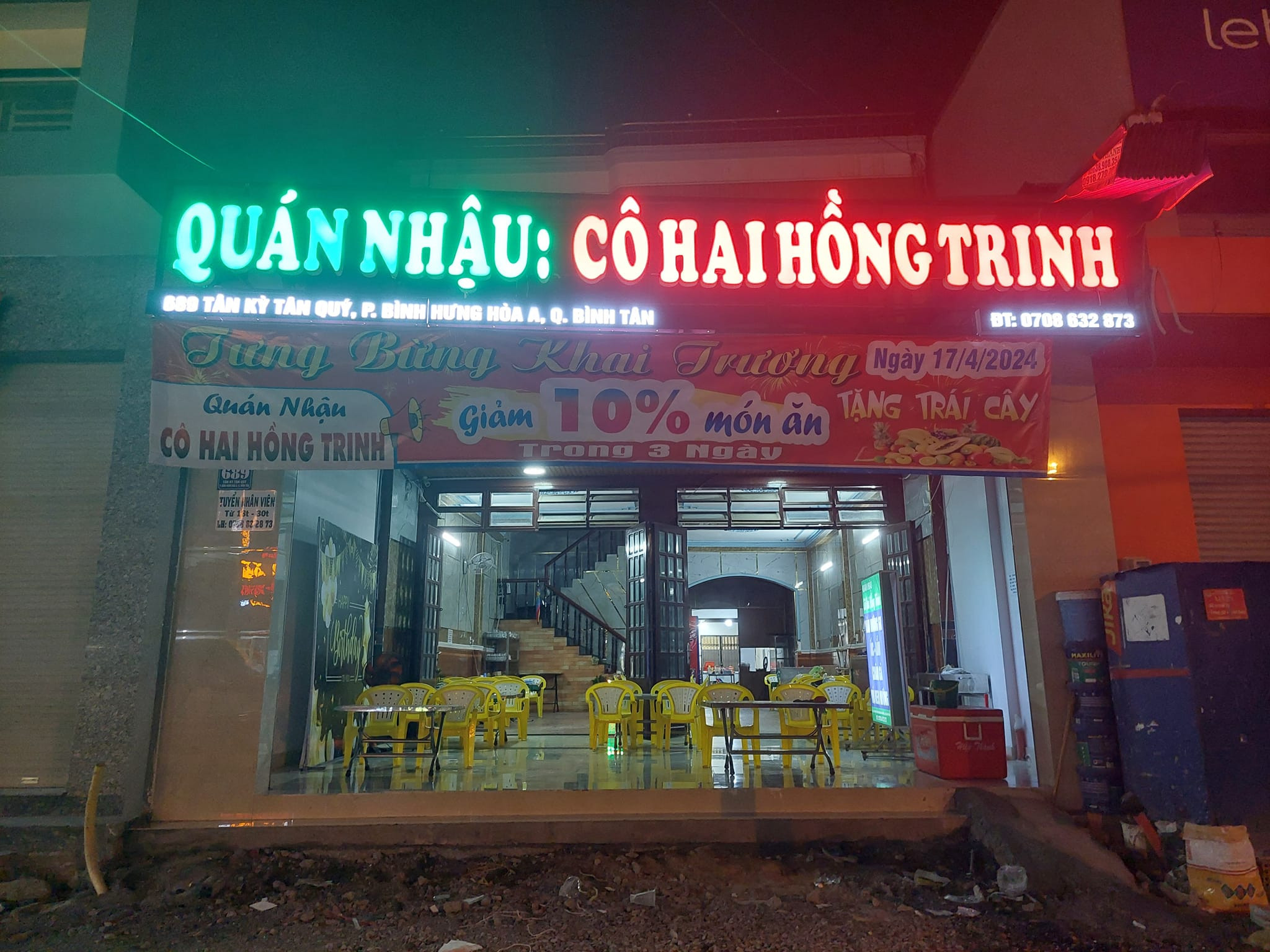 Sang quán ở 689 Tân Kỳ Tân Quý Bình Tân Hồ Chí Minh