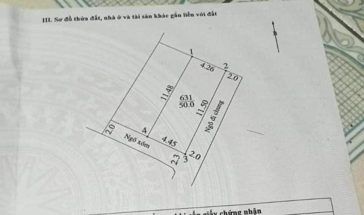 50m.Chúc Lý, Ngọc Hoà, Chương Mỹ,HN. Cuối đường đôi Chúc Sơn. Giá nhỉnh 900tr cách ql6 500 m.