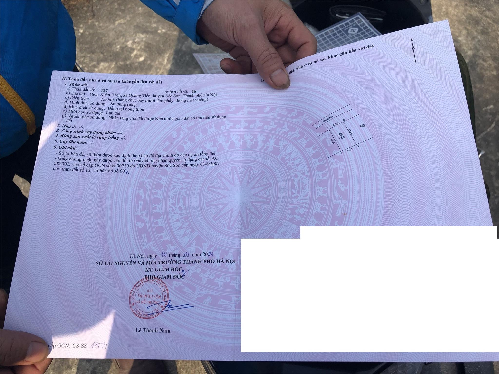 ĐẤT ĐẸP - GIÁ TỐT - Chính Chủ Cần Bán Lô Đất Tại Xã Quảng Tiến, Sóc Sơn, Hà Nội