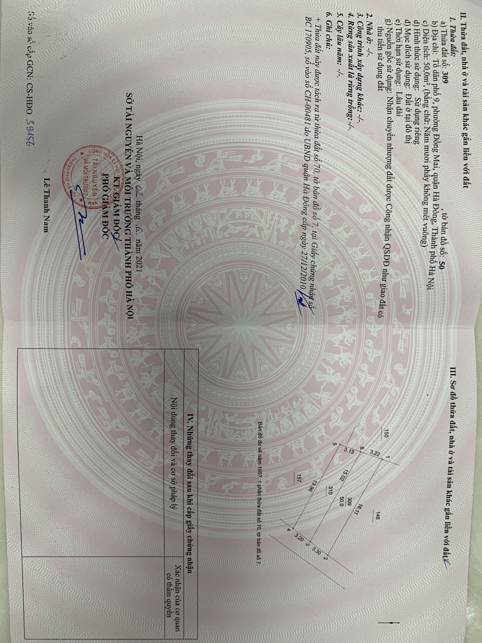 Chính chủ bán 50m3 tổ 9 Đồng Mai oto đỗ cửa Gần CA phường Giá chỉ hơn 2 tỷ xíu (bao sổ) Vài trăm mét đầy đủ tiện nghi